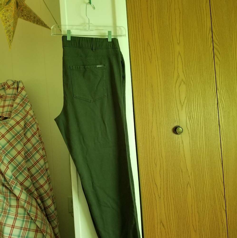 Eddie Bauer colored Jean's  -  Army Green